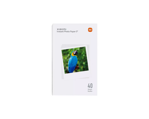 Фотобумага и картридж для принтера Xiaomi Instant Photo Paper 3" 40 листов (BHR6756GL)