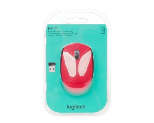Беспроводная мышь Logitech M171 Red