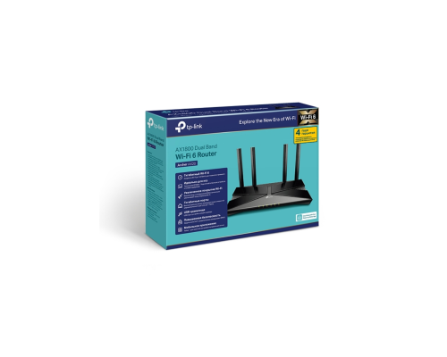 Беспроводной двухдиапазонный гигабитный маршрутизатор TP-Link Archer AX20 Black