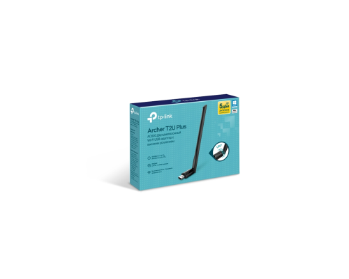 Беспроводной Wi-Fi USB-адаптер TP-Link Archer T2U Plus Black