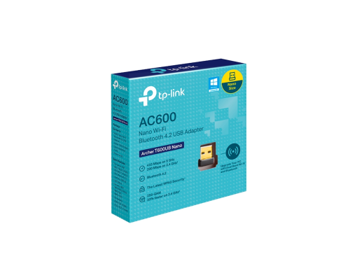 Беспроводной Wi-Fi и Bluetooth USB-адаптер TP-Link Archer T600UB Nano Black