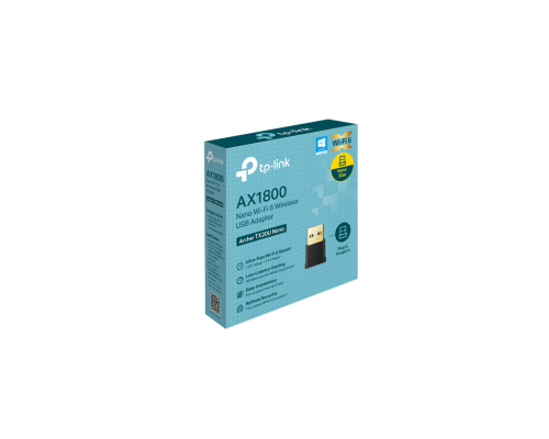Беспроводной игровой Wi-Fi USB-адаптер TP-Link Archer TX20U Nano Black