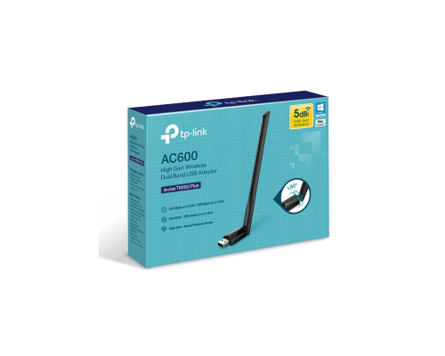 Двухдиапазонный беспроводной USB-адаптер TP-Link Archer T600U Plus AC600
