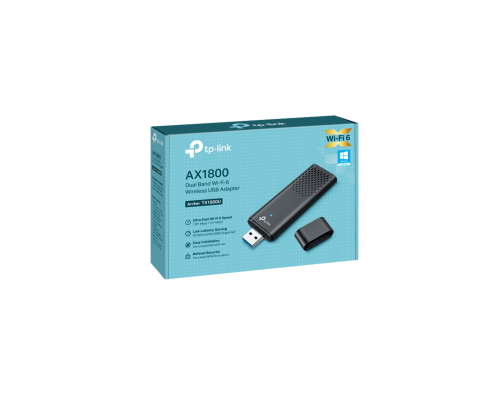 Двухдиапазонный беспроводной USB-адаптер Wi-Fi 6 TP-Link Archer TX1800U AX1800
