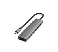 Многопортовый адаптер USB-C Slim Hub 7-в-1 с Ethernet Aluminum