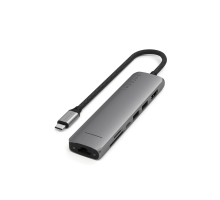 Многопортовый адаптер USB-C Slim Hub 7-в-1 с Ethernet Aluminum
