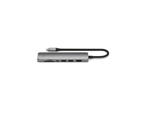 Многопортовый адаптер USB-C Slim Hub 7-в-1 с Ethernet Aluminum