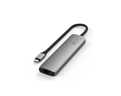 Многопортовый адаптер USB-C Slim Hub 7-в-1 с Ethernet Aluminum