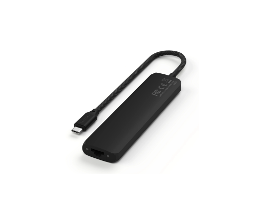 Многопортовый адаптер USB-C Slim Hub 7-в-1 с Ethernet Black