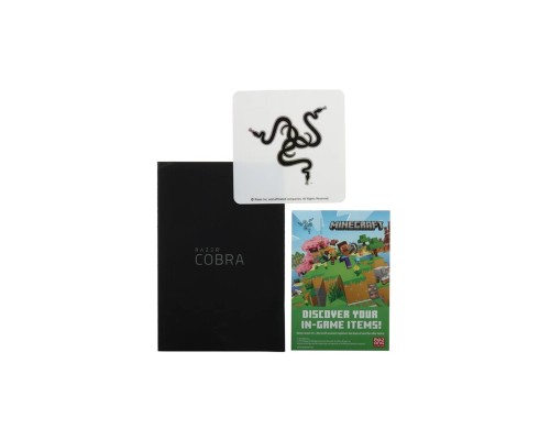 Игровая проводная мышка Razer Cobra, RGB, USB-A, Minecraft Ed. 