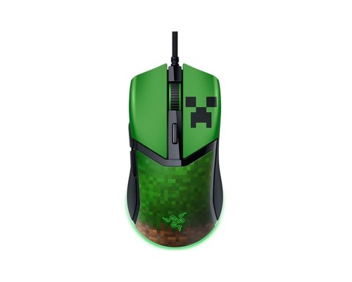 Игровая проводная мышка Razer Cobra, RGB, USB-A, Minecraft Ed. 