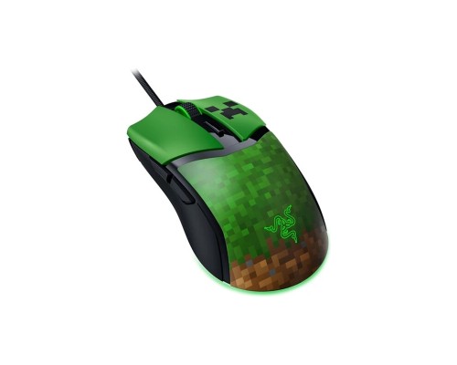Игровая проводная мышка Razer Cobra, RGB, USB-A, Minecraft Ed. 