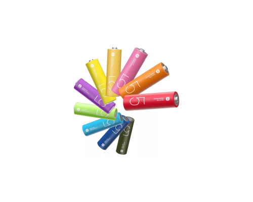 Комплект щелочных батареек Xiaomi AA Rainbow Batteries 10 шт (BHR5393GL)