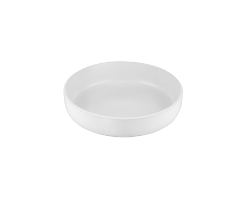 Тарелка суповая из каменной керамики Ardesto Trento 21.5 см White