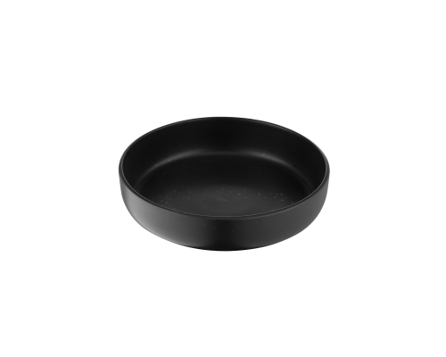 Тарелка суповая из каменной керамики Ardesto Trento 21.5 см Black