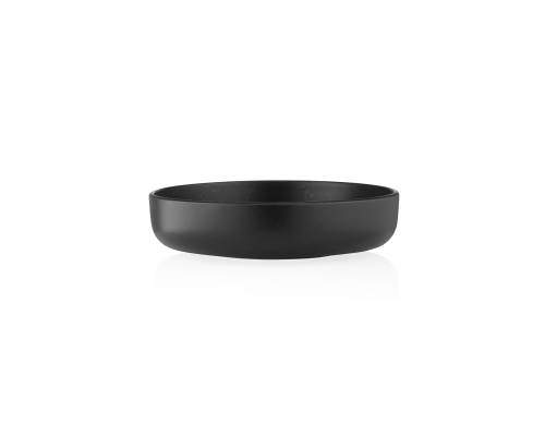 Тарелка суповая из каменной керамики Ardesto Trento 21.5 см Black