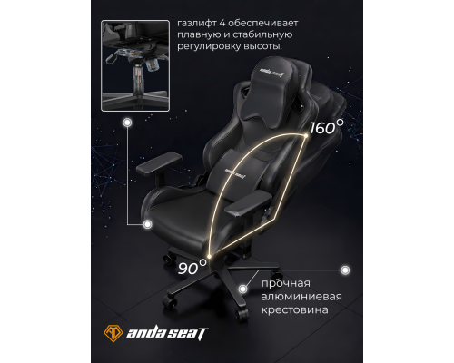 Игровое кресло AndaSeat Kaiser 2 Pro XL Black (AD12YXL-17-B-PV-B01)