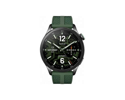 Смарт-часы Xiaomi Watch S5 46mm Черный с зеленым ремешком (BHR08IXGL)