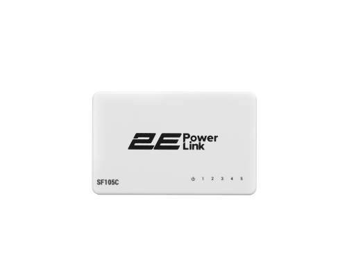 Неуправляемый коммутатор 2E PowerLink SF105C (5xFE, Пластик)