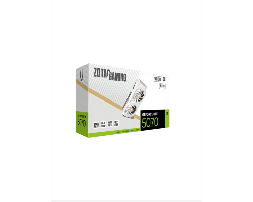 Видеокарта ZOTAC GeForce RTX 5070 12GB GDDR7 Twin Edge OC White Edition
