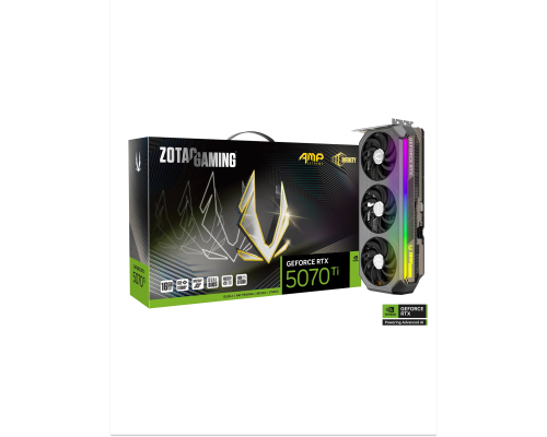 Видеокарта ZOTAC GeForce RTX 5070 Ti 16GB GDDR7 AMP Extreme INFINITY (ZT-B50710B-10P)