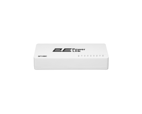 Неуправляемый коммутатор 2E PowerLink SF108C (8xFE, Пластик)