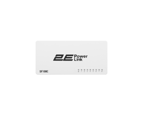 Неуправляемый коммутатор 2E PowerLink SF108C (8xFE, Пластик)