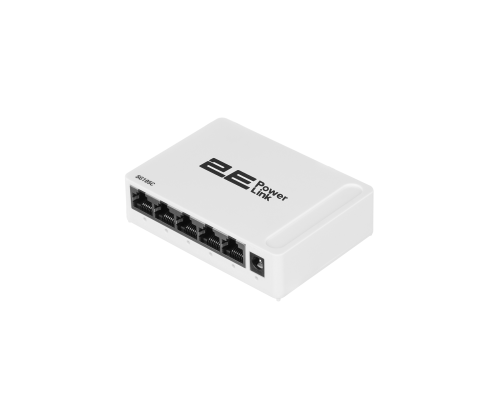 Неуправляемый коммутатор 2E PowerLink SG105C (5xGE, Пластик)