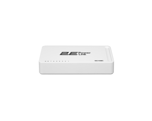 Неуправляемый коммутатор 2E PowerLink SG108C (8xGE, Пластик)