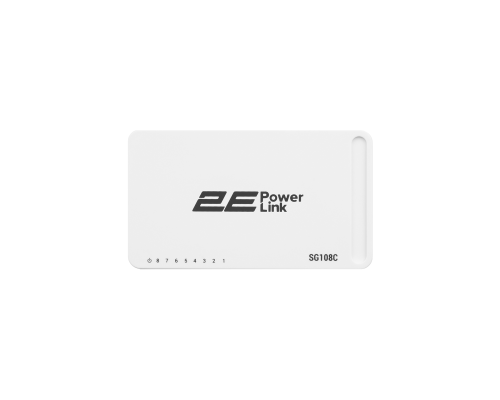 Неуправляемый коммутатор 2E PowerLink SG108C (8xGE, Пластик)