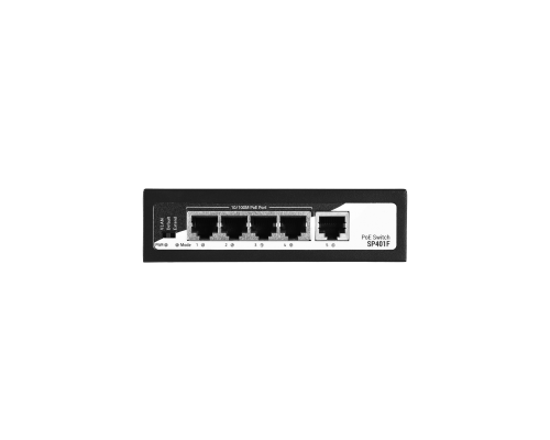 Неуправляемый коммутатор 2E PowerLink SP401F 5xFE (4xPoE, 1xUplink, 55Вт)