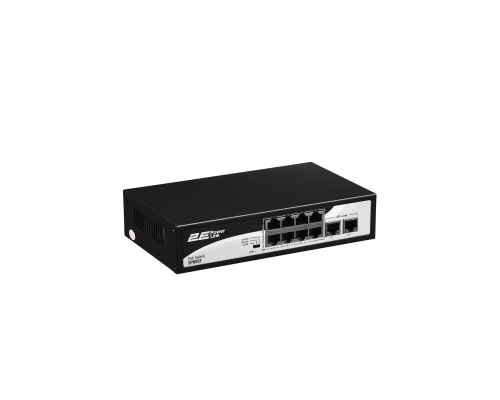 Неуправляемый коммутатор 2E PowerLink SP802F 10xFE (8xPoE, 2xUplink, 96Вт)