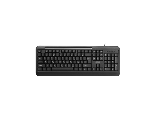Клавиатура мембранная 2E KM1040 104key, USB-A, EN/UK, чёрный