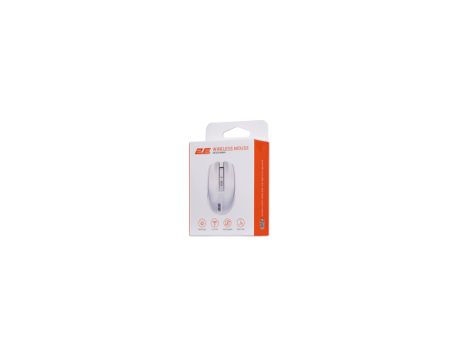 Мышь беспроводная 2E MF270 Rechargeable, White LED, WL, белый (2E-MF270WWH)