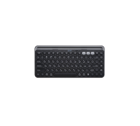 Клавиатура мембранная 2E KS250 84key, WL/BT, EN/UK/RU, чёрно-серый