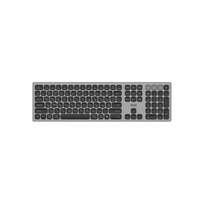 Клавиатура ножничная 2E KS270 105key, WL/BT, EN/UK/RU, серо-чёрный