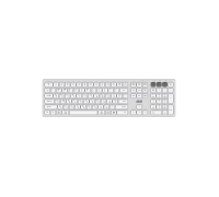 Клавиатура ножничная 2E KS270 105key, WL/BT, EN/UK/RU, серебристо-белый
