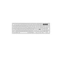 Клавиатура ножничная 2E KS270 105key, WL/BT, EN/UK/RU, серебристо-белый