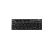 Клавиатура мембранная 2E KS280 120key, WL/BT, EN/UK/RU, silent, чёрно-серая