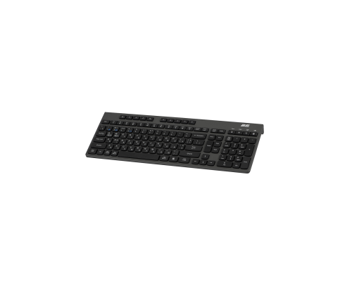 Клавиатура мембранная 2E KS280 120key, WL/BT, EN/UK/RU, silent, чёрно-серая