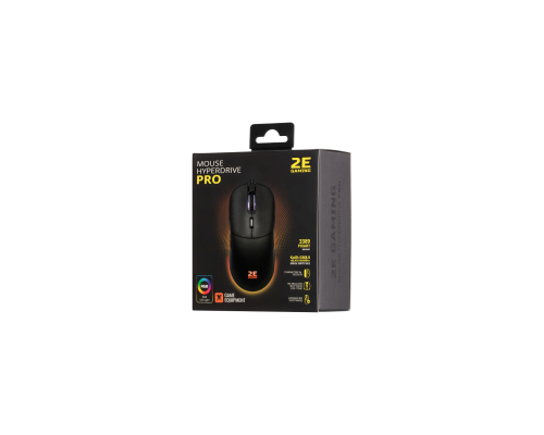 Мышь проводная игровая 2E GAMING HyperDrive Pro RGB USB-A чёрный