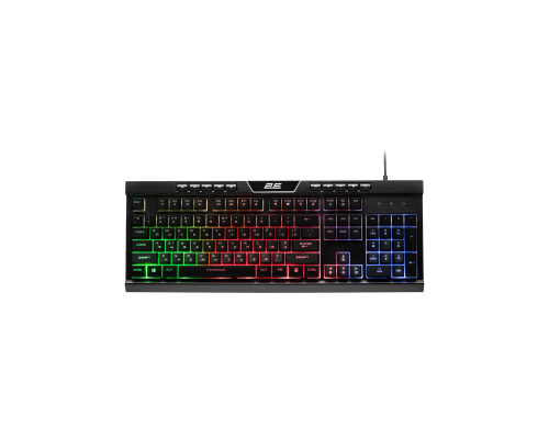 Клавиатура мембранная 2E GAMING KG300 114key USB-A EN/UA LED чёрный