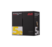 Кабель витая пара 2E CAT 5e U-UTP 305м AWG 24/1 LSZH желтый