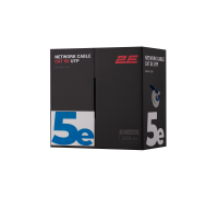 Кабель витая пара 2E CAT 5e U-UTP 305м AWG 24/1 LSZH синий