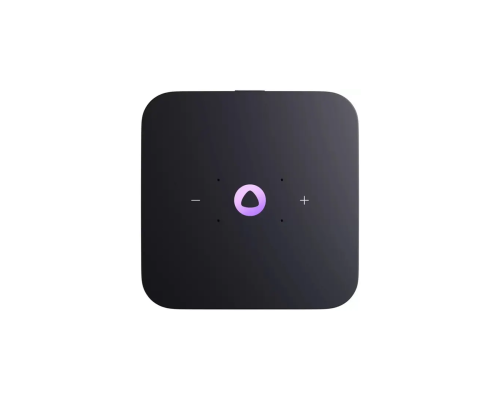 Умная колонка Яндекс Станция Миди с часами и Zigbee Чёрная