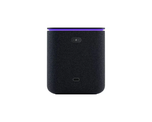 Умная колонка Яндекс Станция Миди с часами и Zigbee Чёрная