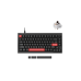 Клавиатура механическая Lemokey X4 84Key, Keychron Brown, QMK, Red Led, Компактная 75%, Черная