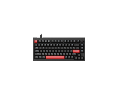 Клавиатура механическая Lemokey X4 84Key, Keychron Brown, QMK, Red Led, Компактная 75%, Черная