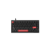 Клавиатура механическая Lemokey X4 84Key, Keychron Brown, QMK, Red Led, Компактная 75%, Черная
