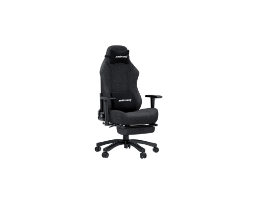 Игровое кресло AndaSeat Luna Pro L, Льняная ткань, 1D-подлокотники, Выдвижная подставка для ног, Темно-серый, AD18T-44-GB-F